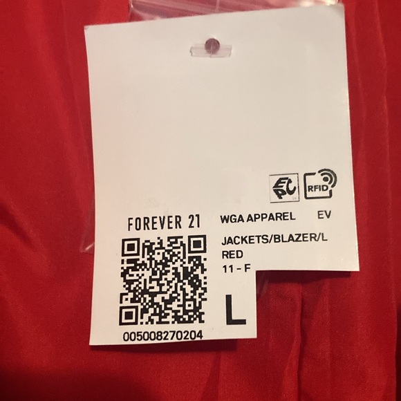 Forever 21 red blazer jacket - Picture 4 of 13